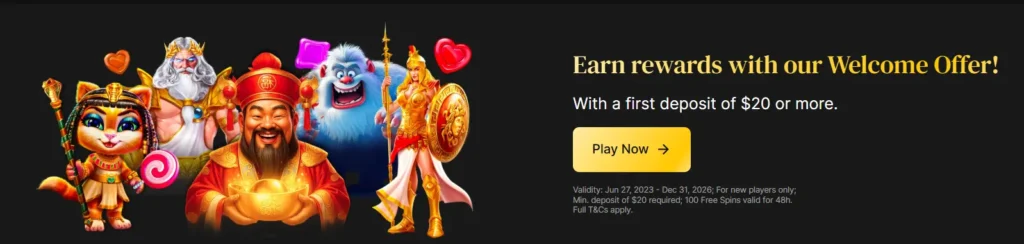 welcome bonus casino betty